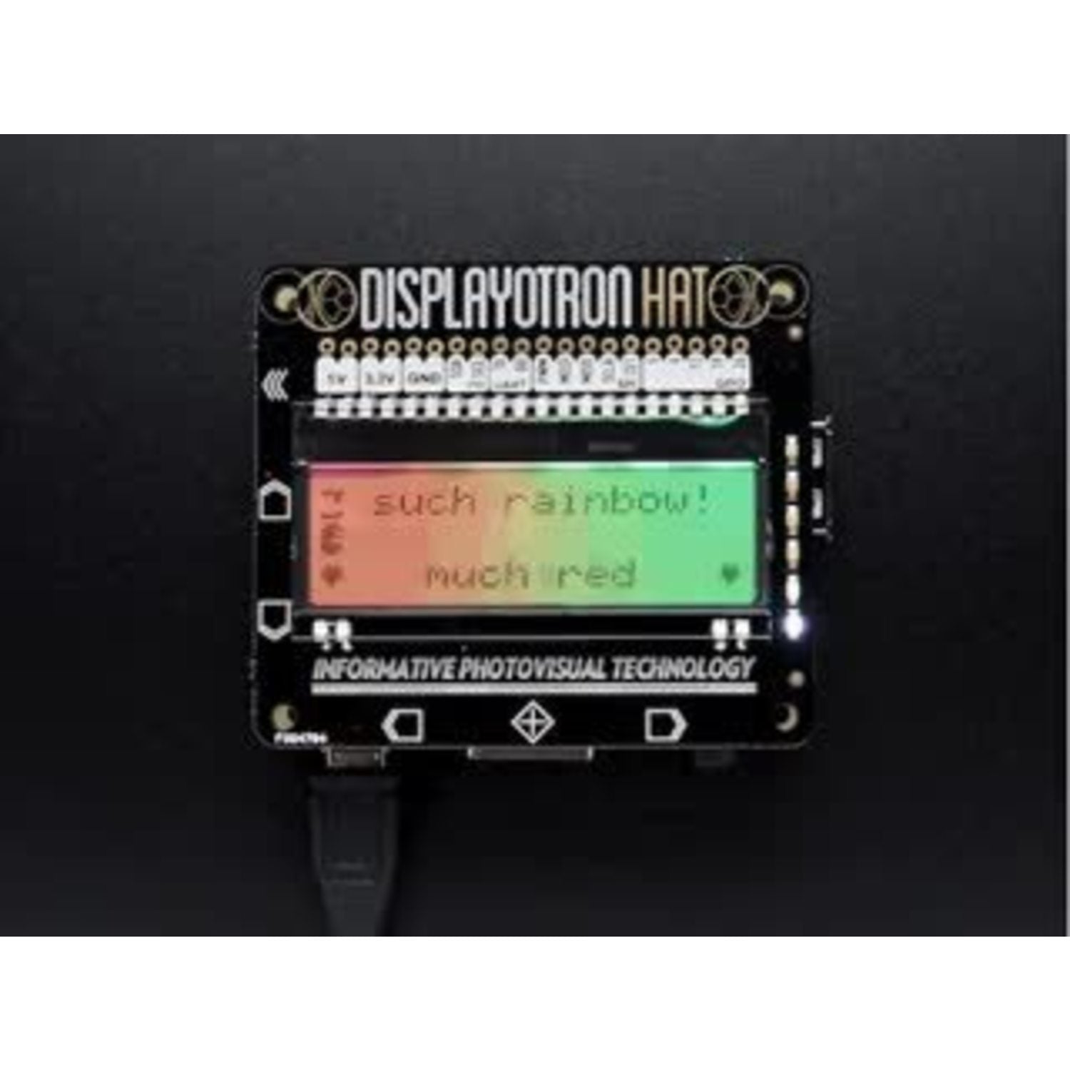Pimoroni Upgraded Display-O-Tron HAT for Advanced LCD Display Solutions