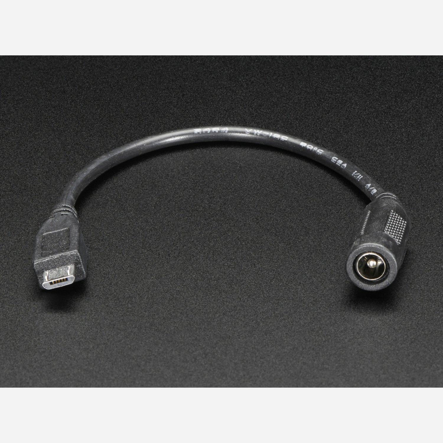 Micro USB Plug to 5.5mm/2.1mm DC Barrel Jack Power Adapter for Electronic Devices