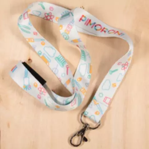 Pimoroni Brand Colorful Soft Lanyard with Metal Clip