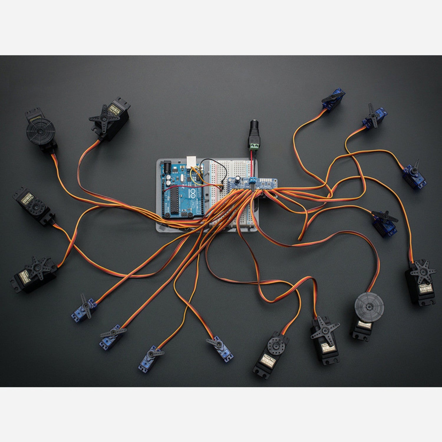 Adafruit 16-Channel 12-bit I2C PWM/Servo Driver [PCA9685] with Handy Features