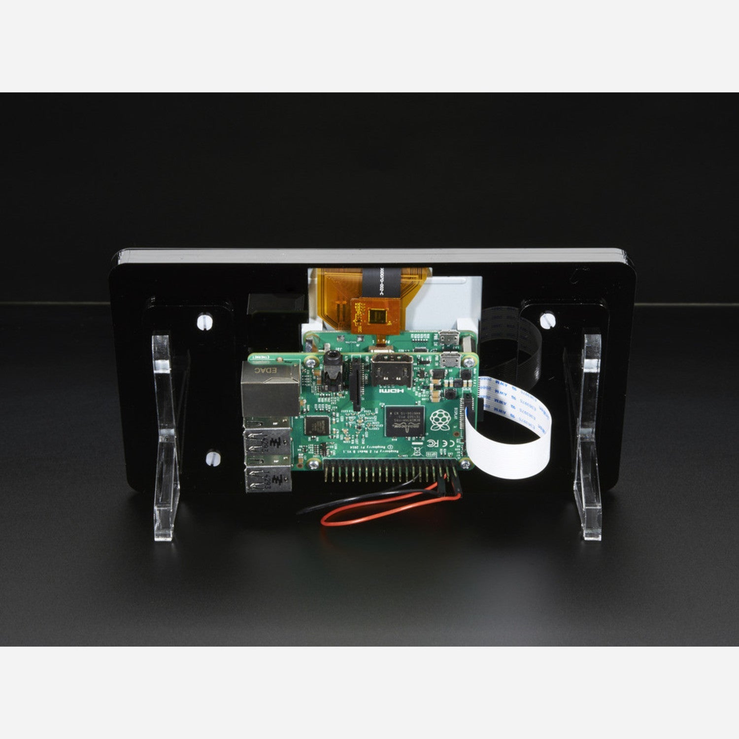 Pimoroni's Sleek Noir Raspberry Pi 7-Inch Touchscreen Display Case