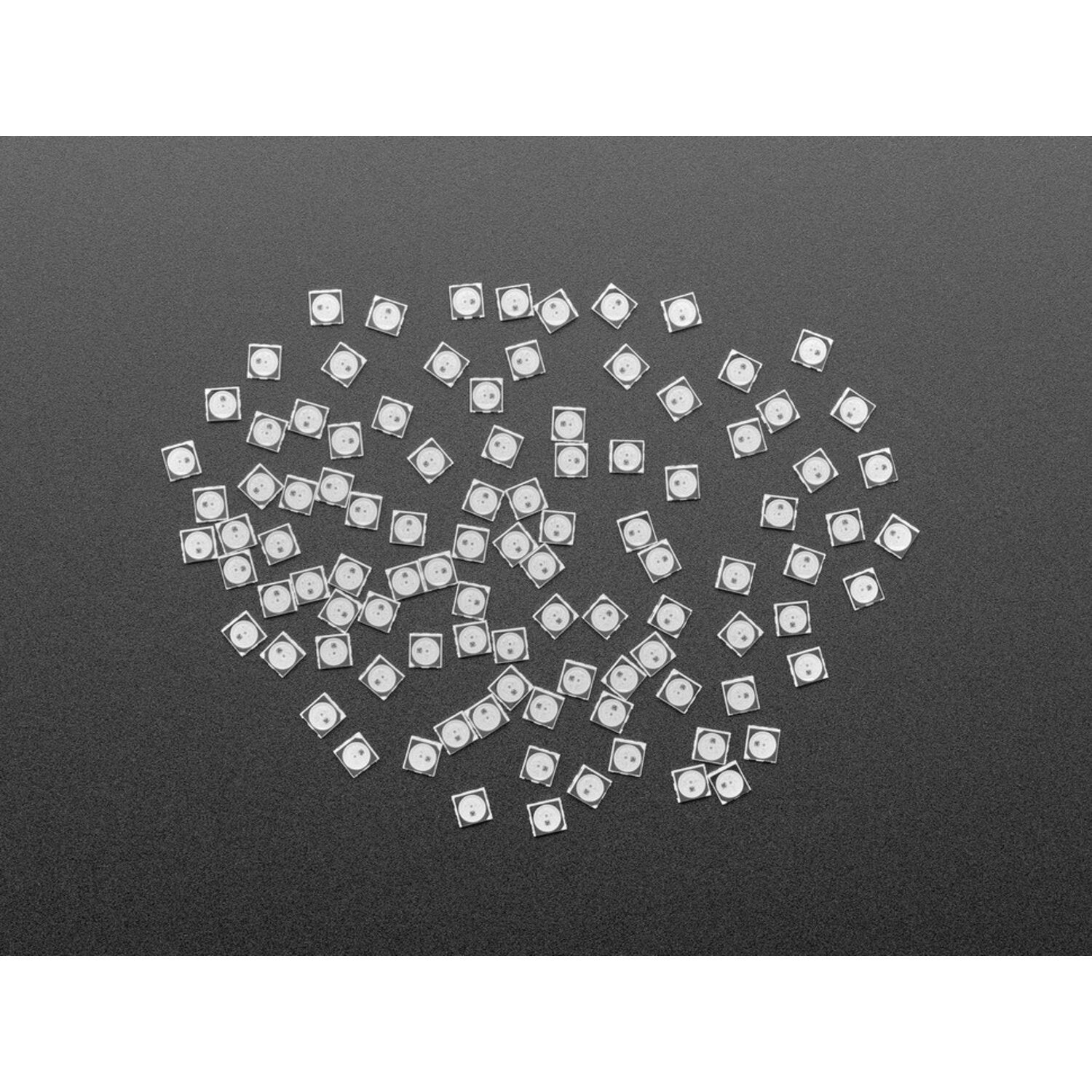 Mini 3535 RGB NeoPixel LEDs with Integrated Driver Chip - Black Color - Pack of 100 Pieces