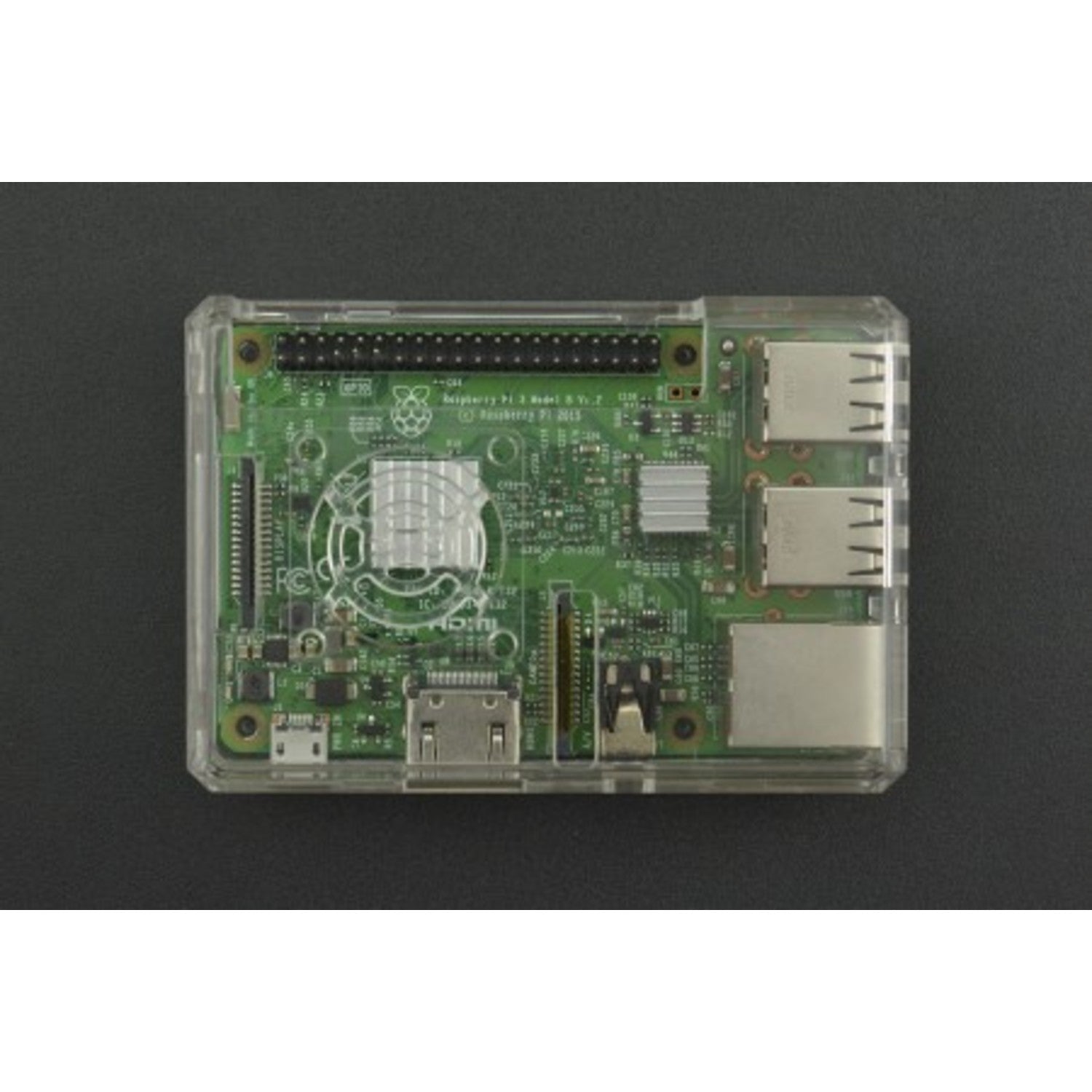 High - Quality ABS Transparent Protective Enclosure Case Suitable for Raspberry Pi B+, 2B, 3B, and 3B+ Models