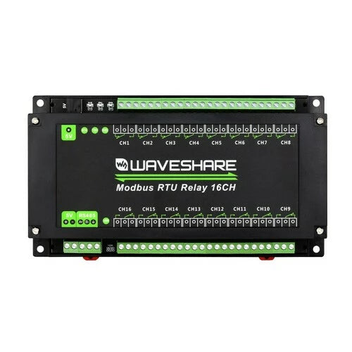 Industrial-Grade Modbus RTU 16-Channel Relay Module with RS485 Interface and Multiple Isolation Protection Circuits for Enhanced Safety and Reliability