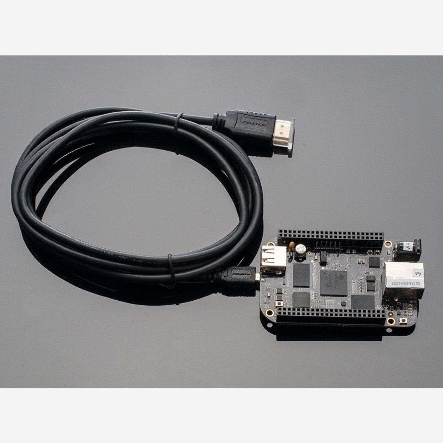 2-Meter Micro HDMI to Standard HDMI Connecting Cable for Multimedia Devices