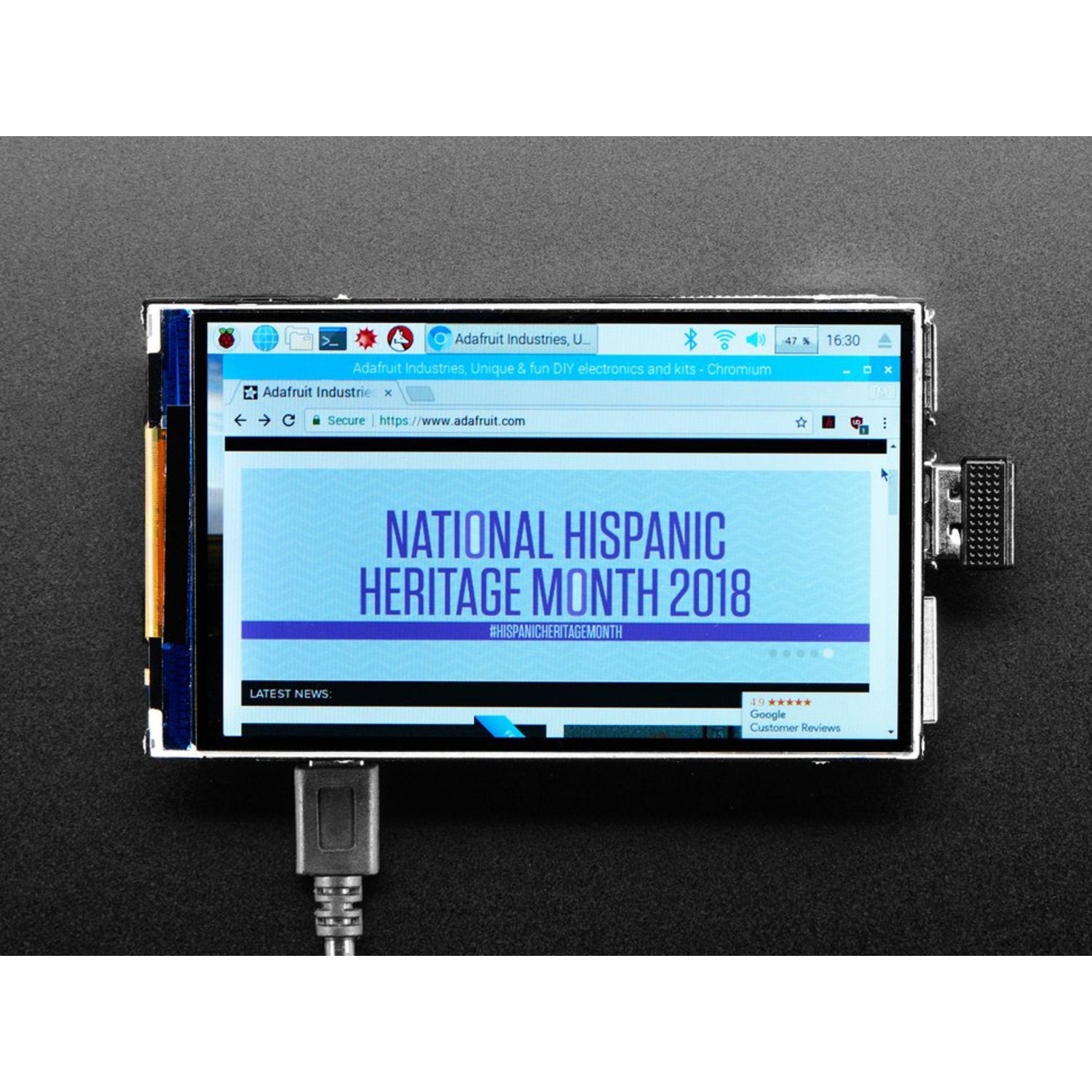 Pimoroni HyperPixel 4.0 High-Resolution Non-Touch Display for Raspberry Pi