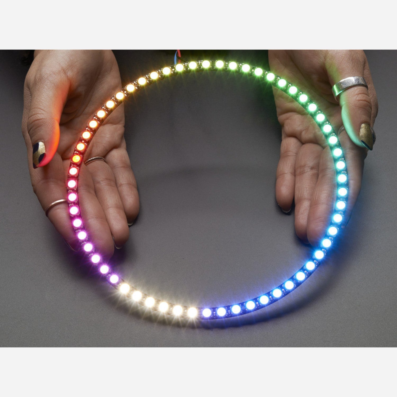 NeoPixel 1/4 60 Ring - 5050 RGBW LED with Integrated Drivers (Natural White ~4500K)