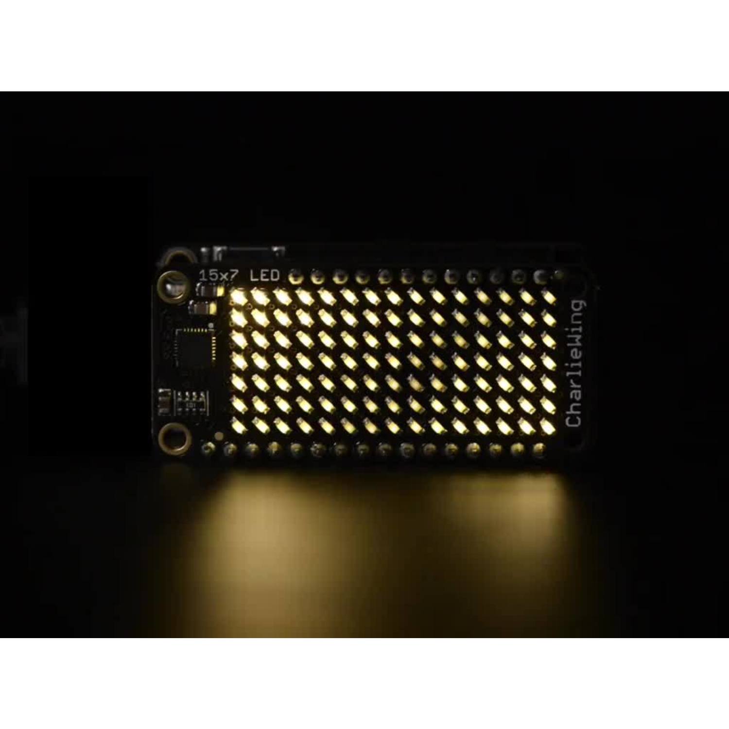 Adafruit 15x7 CharliePlexed LED Matrix Display FeatherWing Module with Warm White LEDs