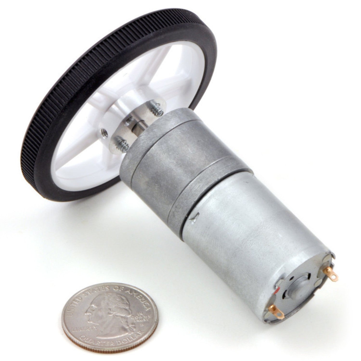 6V Low-Power 98.78:1 Ratio Metal Spur Gearmotor with 25Dx54L mm Dimensions and Optional Integrated Encoder