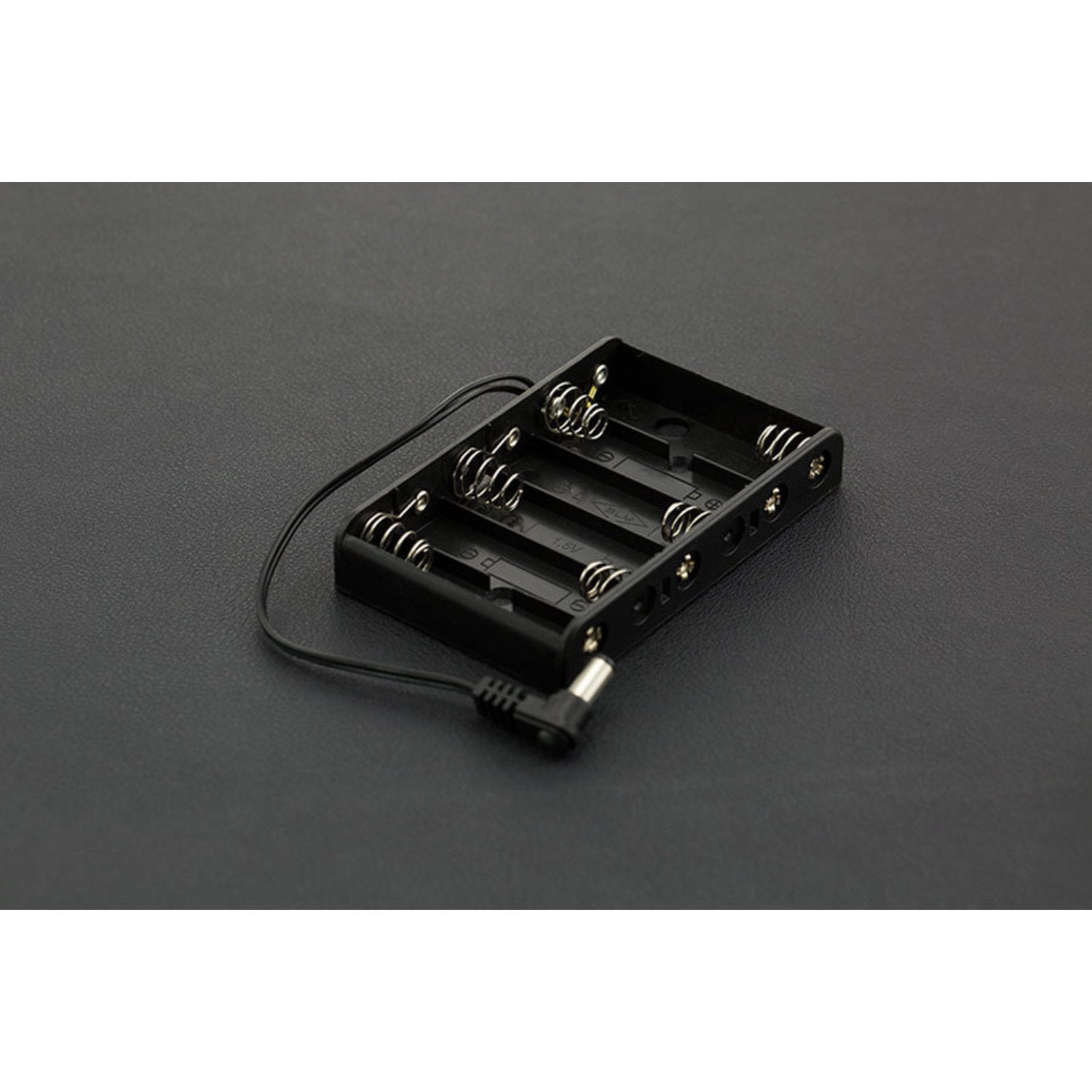 6xAA Battery Holder Featuring DC2.1 Power Jack for Easy Arduino Connection