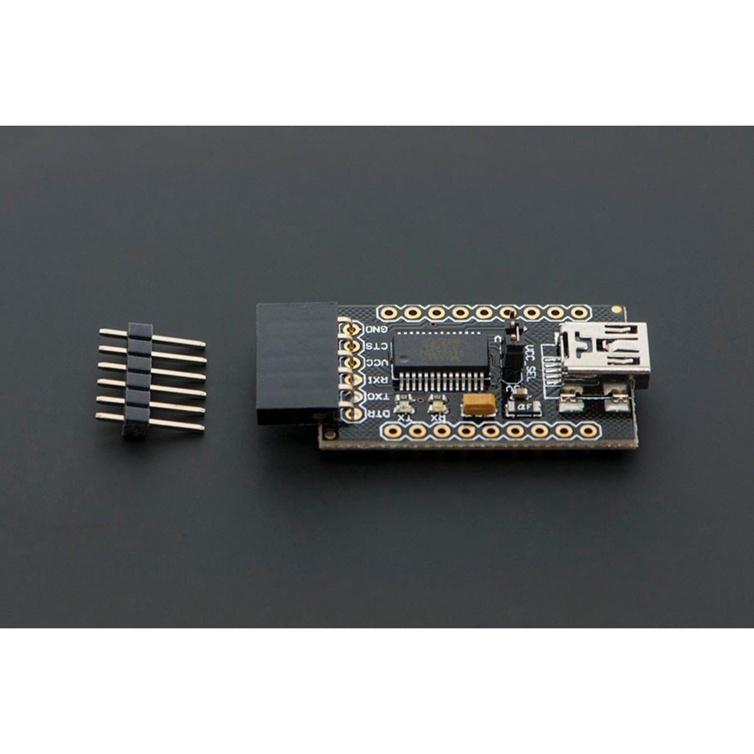 FTDI Basic Breakout Board for Serial Communication, 3.3/5V Output, Arduino Compatible