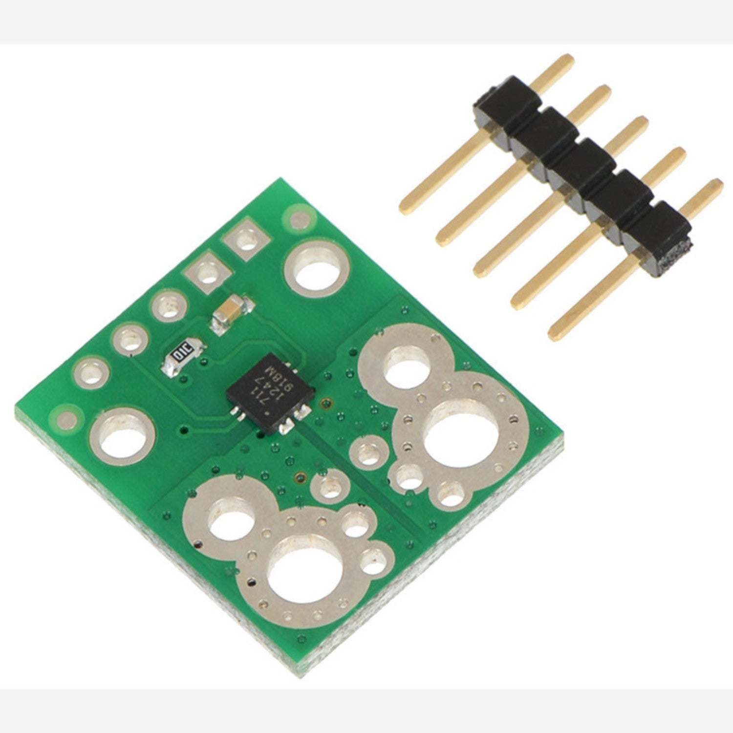 Allegro ACS711EX Bidirectional Current Sensor Carrier Board (-31A to +31A)