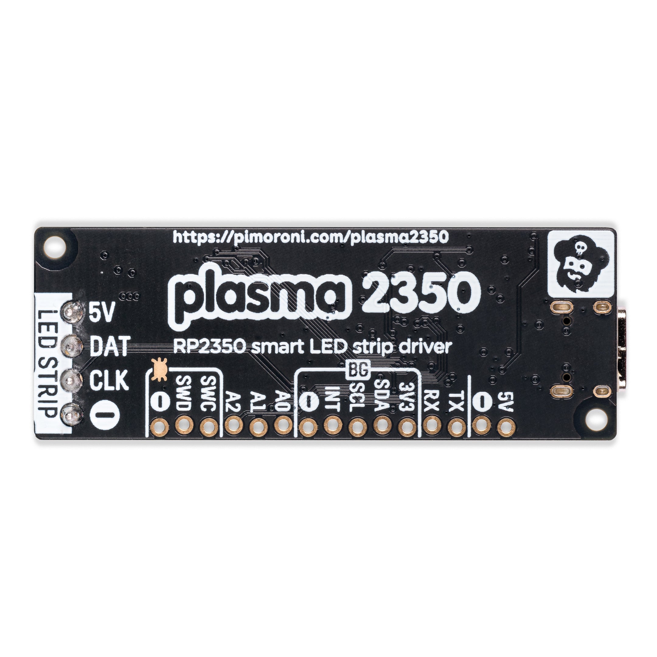 Powerful USB - C Powered Plasma 2350 Controller for Addressable LED Strips