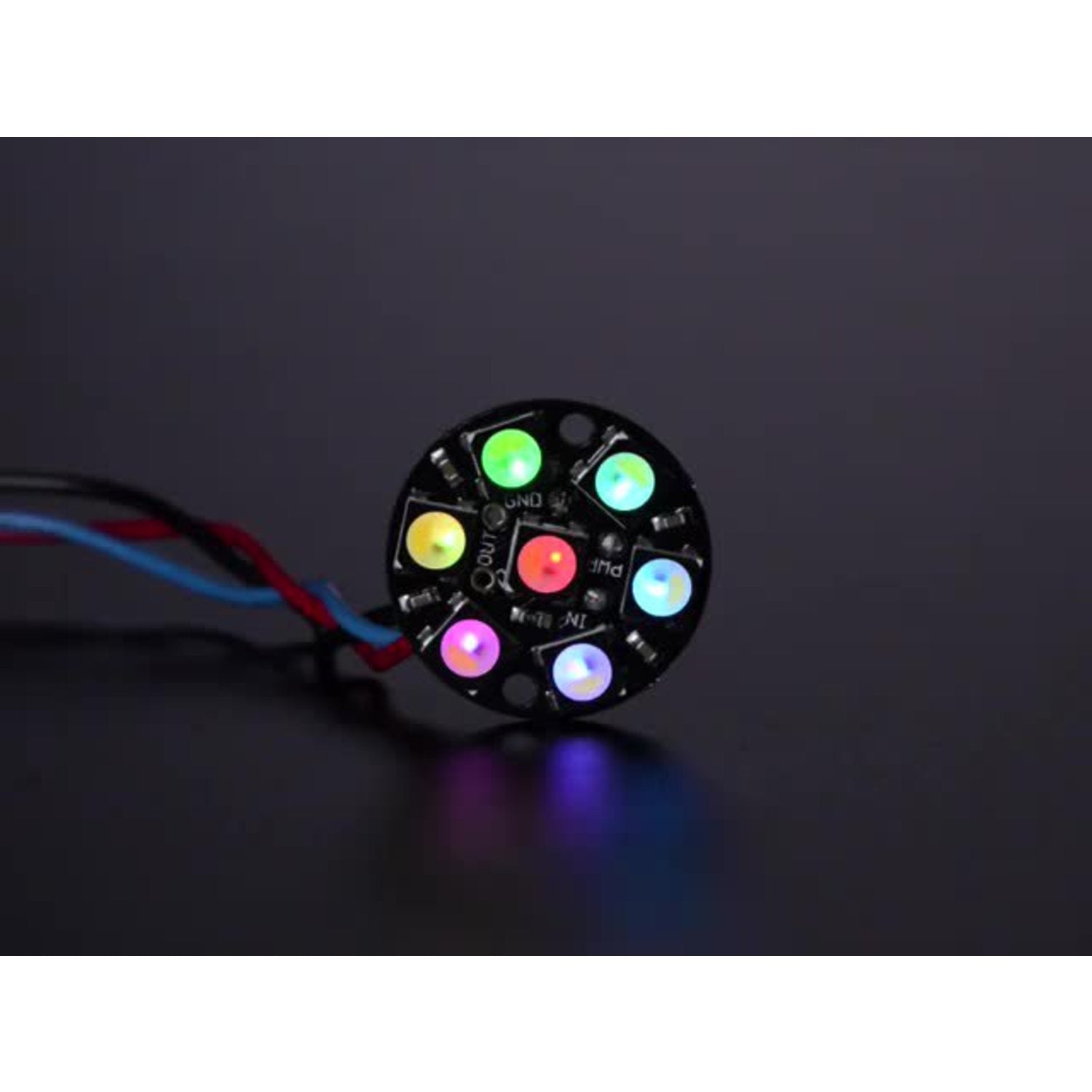 Stylish NeoPixel Jewels with Seven Addressable RGB/RGBW LEDs