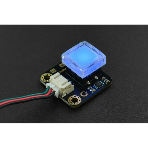 Blue Gravity LED Self - Lock Switch with Visual Feedback