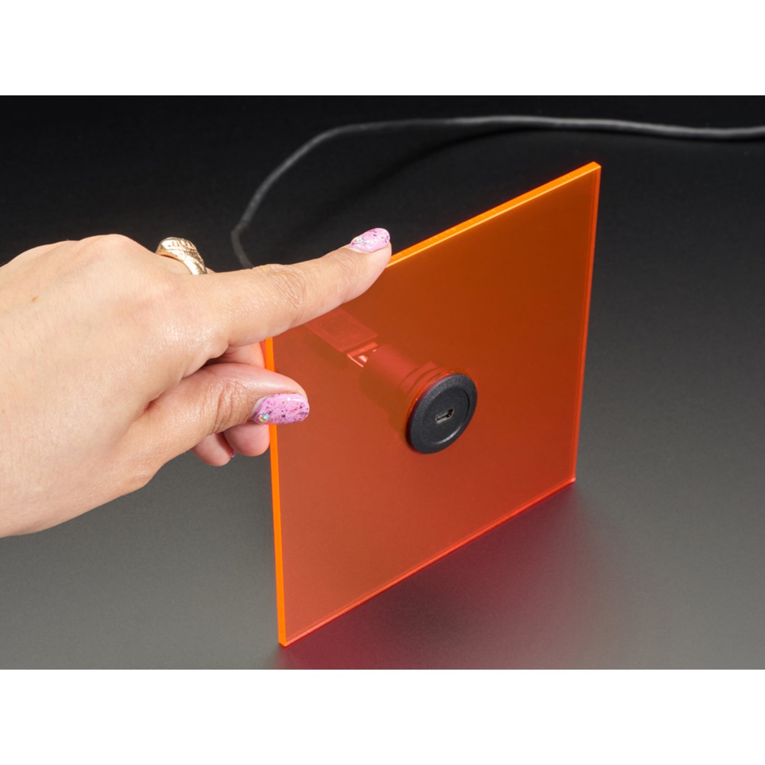 Micro USB Type B Round Panel Mount Jack to Standard USB Type A Plug Adapter for Easy Panel Connection