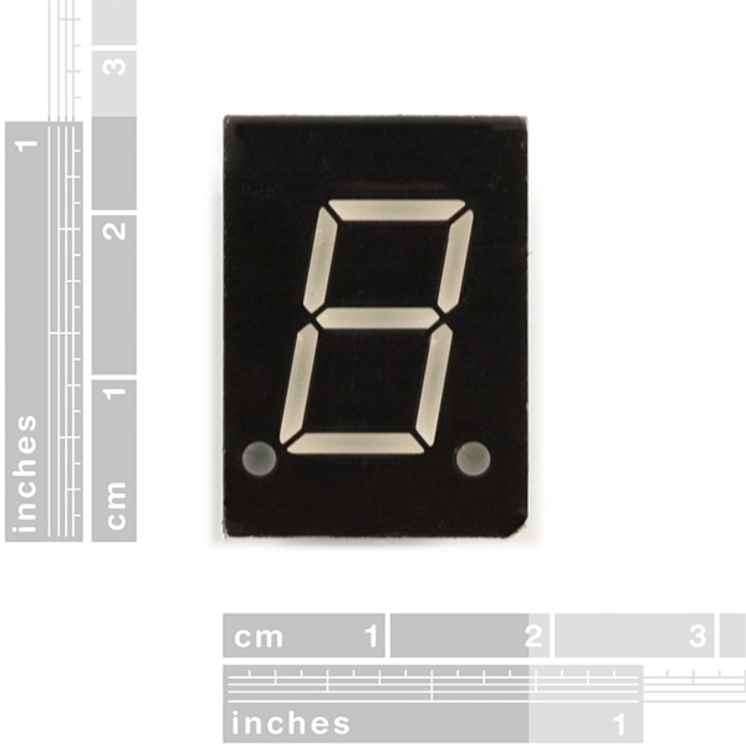 Blue LED 7-Segment Display with Common Anode and 0.6' Digit Height