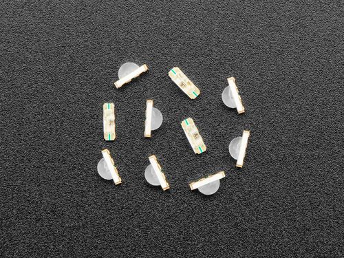 10-Pack Slim Round 3.2mm x 1.0mm Addressable NeoPixel RGB LEDs