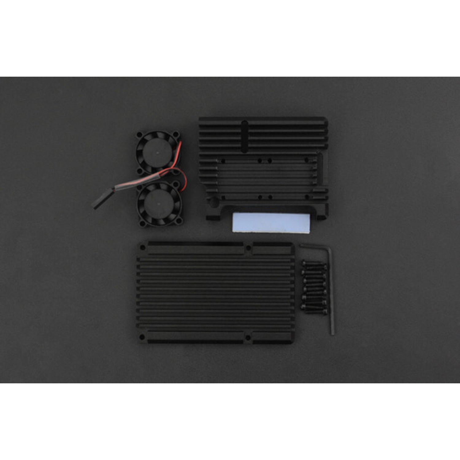 DFRobot Dual-Fan Aluminum Alloy Metal Case for Raspberry Pi 4B