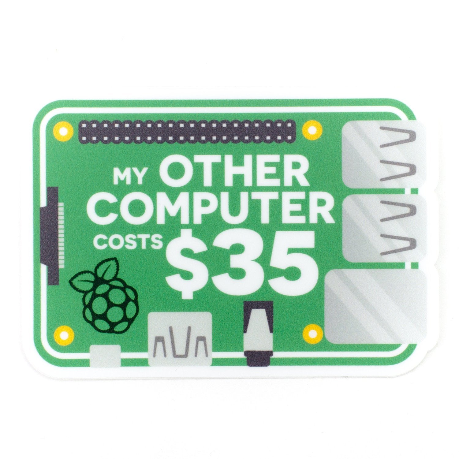 Eye - catching 76mm x 53mm Pi Pride Sticker for Various Surfaces