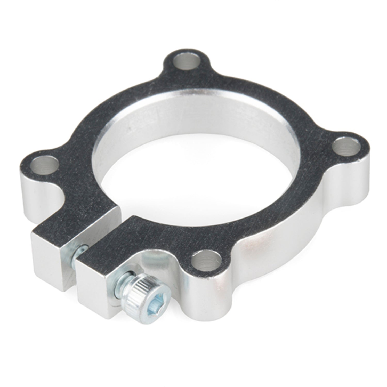 Aluminum Un-Threaded Clamping Hub with 1' Bore for Shafting/Tubing