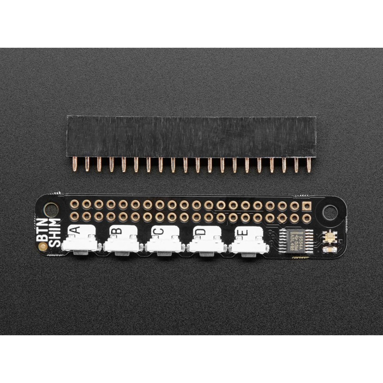 Pimoroni Raspberry Pi-compatible Button SHIM with Five Physical Buttons and RGB LED