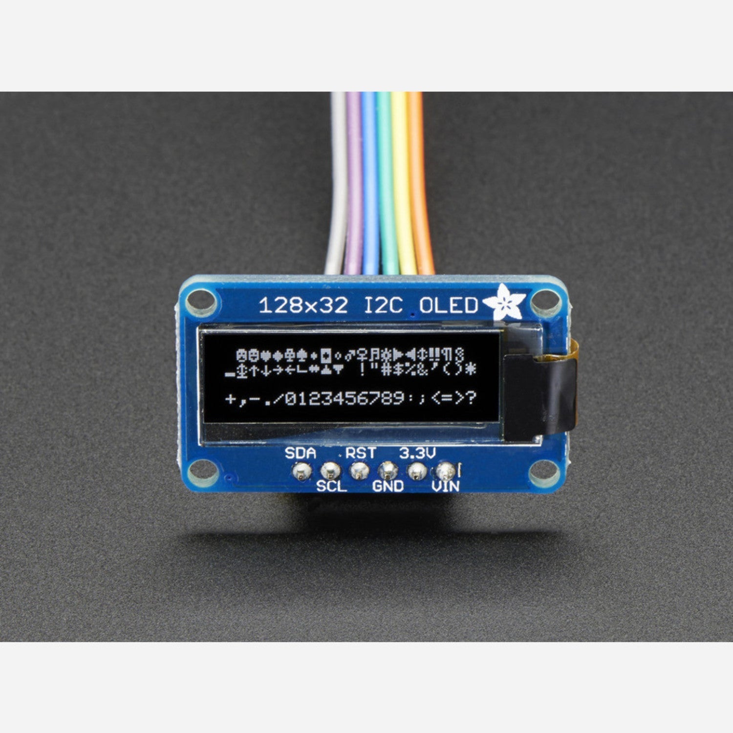 Miniature Monochrome 128x32 I2C Interface OLED Graphic Display Module
