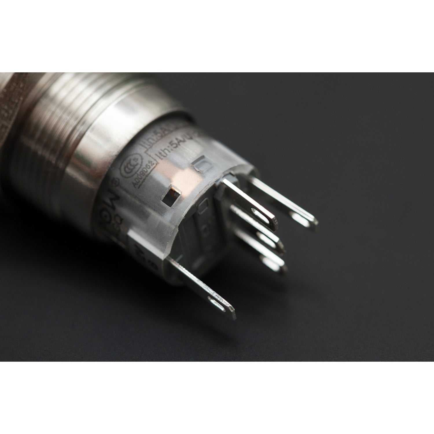 High - Quality Stainless Steel Blue Ring Illuminated Waterproof Pushbutton