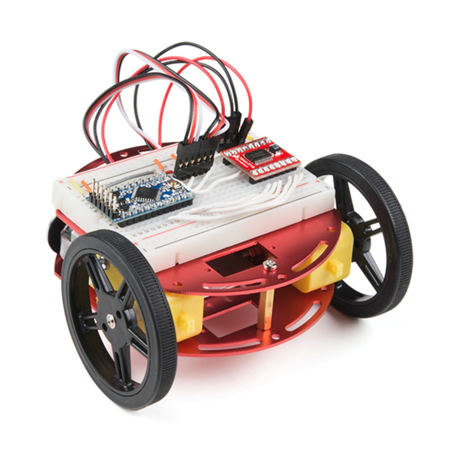 Two-Layer Miniature Circular Robotics Chassis Kit for Beginners and Pros