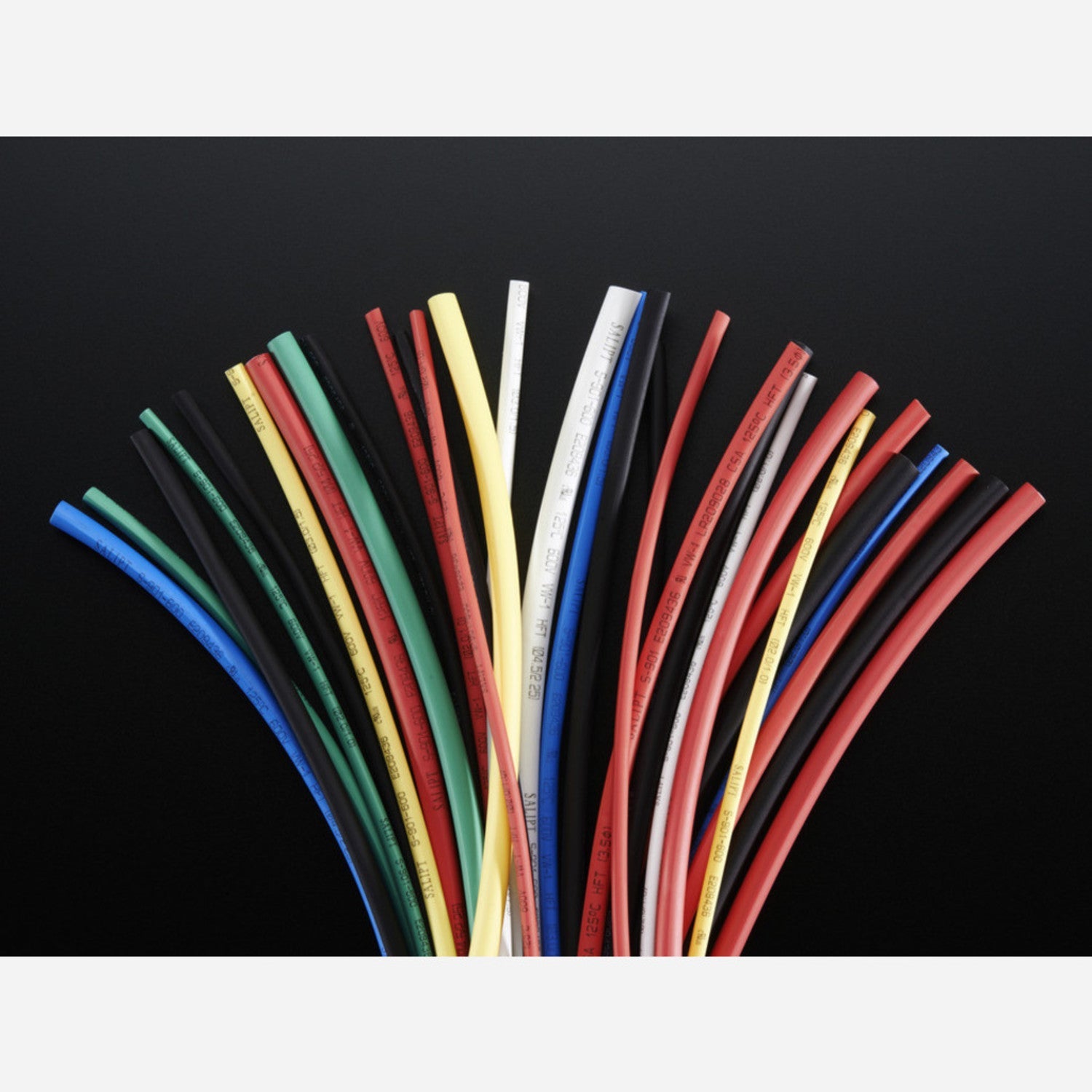 Colorful Heat Shrink Pack with 3/32, 1/8, and 3/16 Diameters