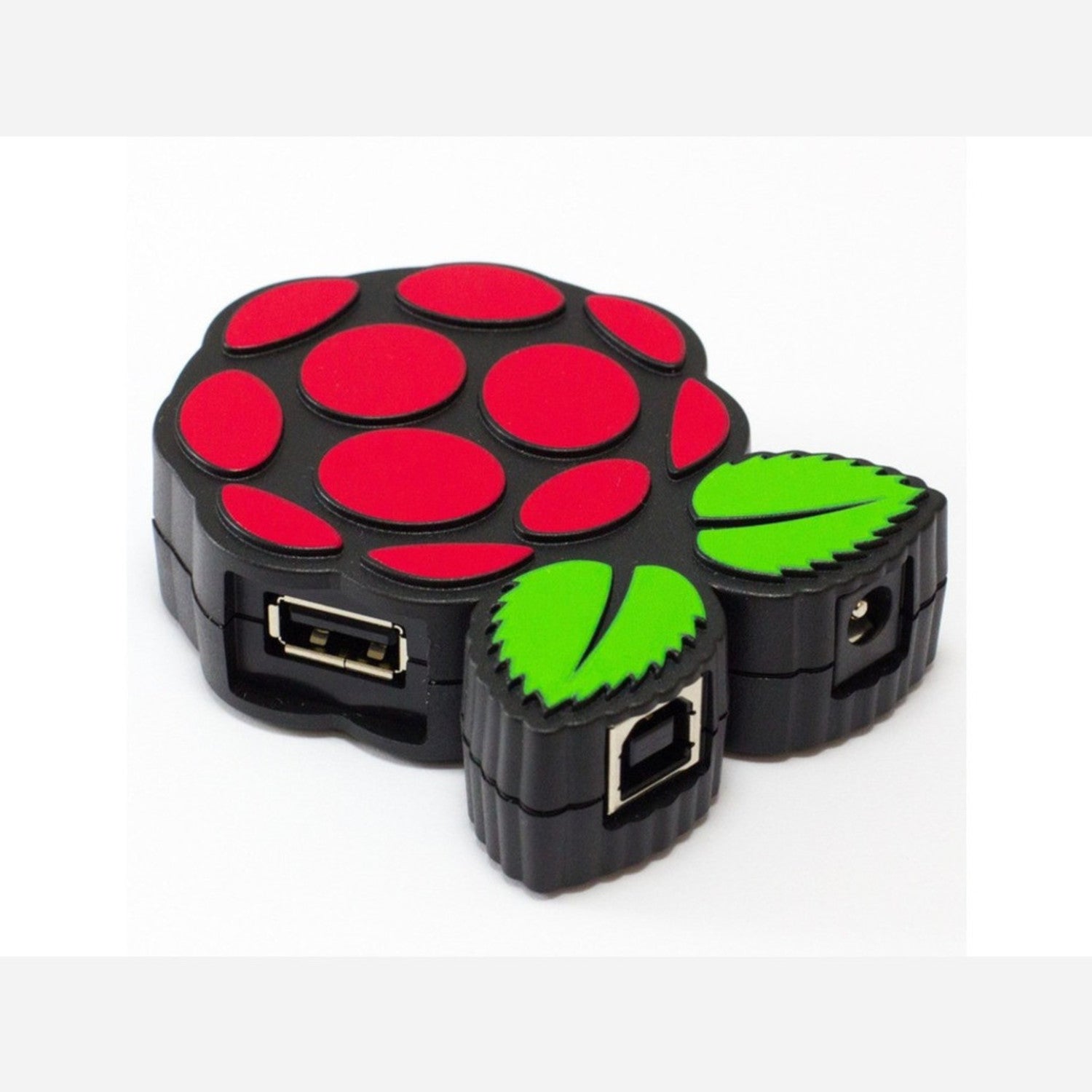 PIHUB - A Premium USB 2.0 Hub with US Power Adapter Specifically Designed for Raspberry Pi