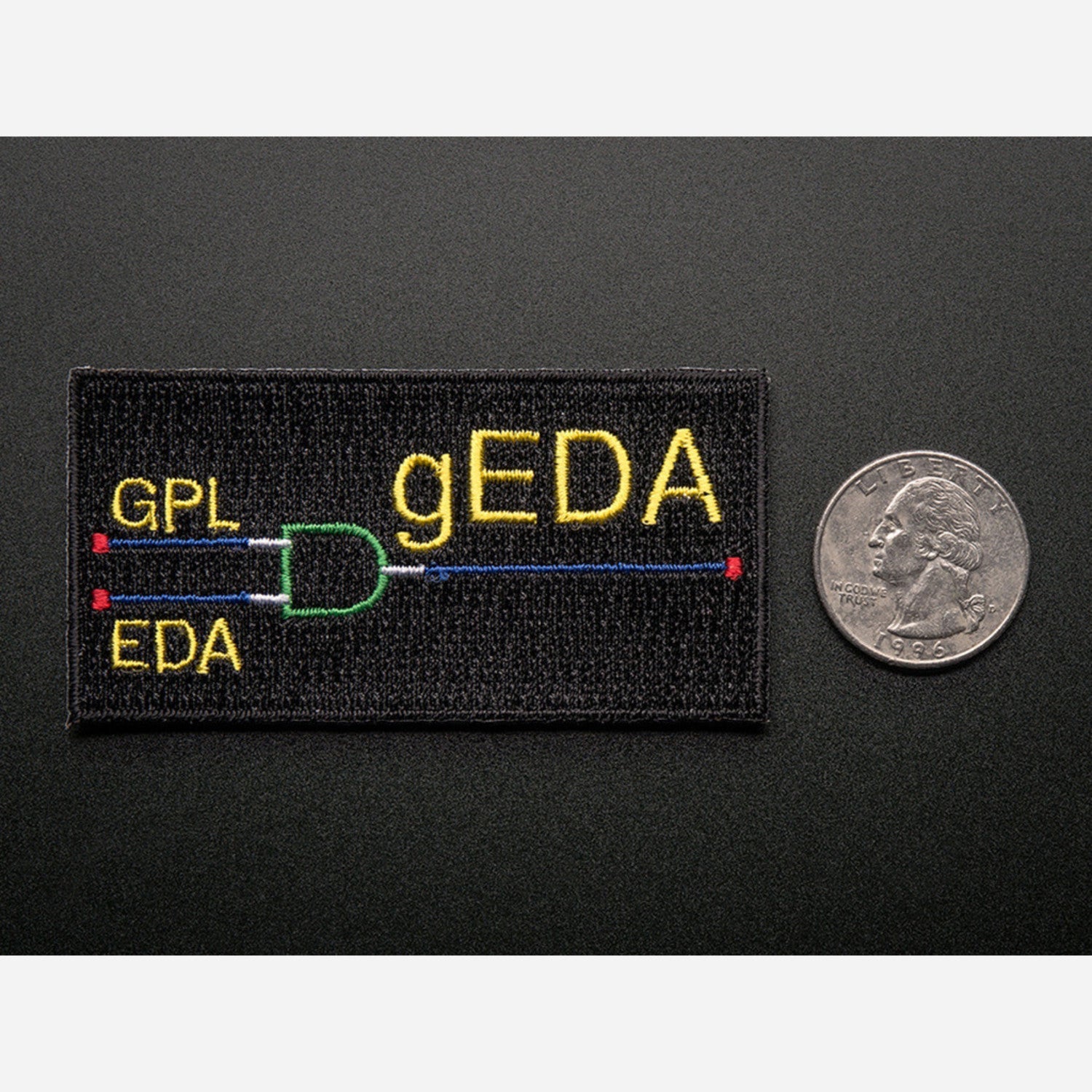 gEDA Skill Recognition Badge - Iron-on Embroidered Patch for Electronics Learning