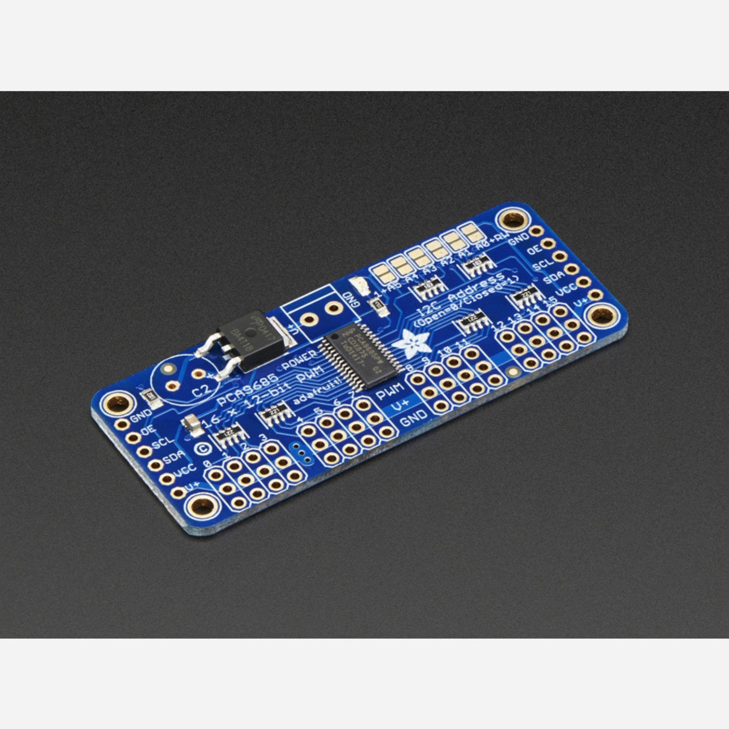 Adafruit 16-Channel 12-bit I2C PWM/Servo Driver [PCA9685] with Handy Features