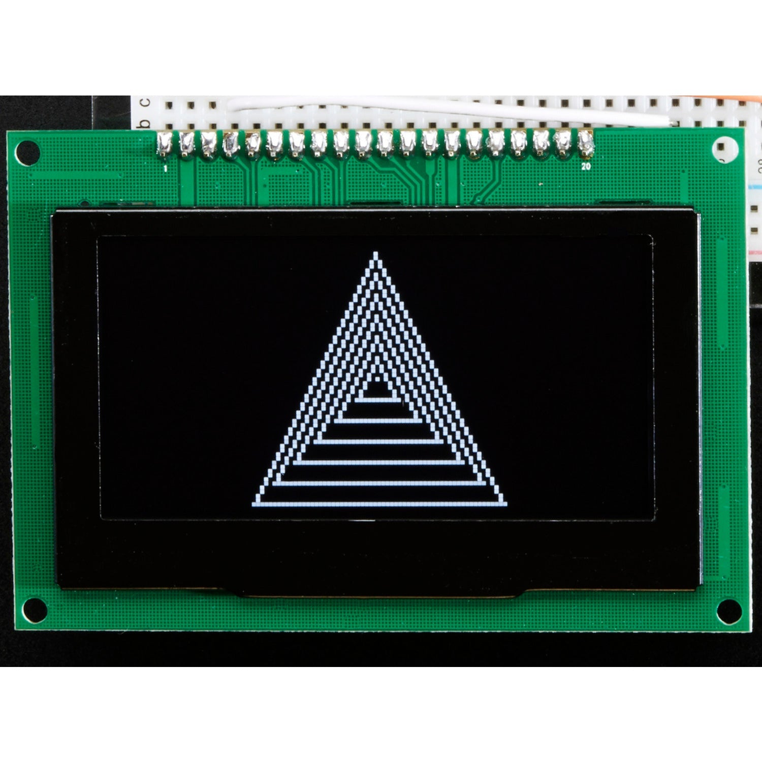 2.7-Inch 128x64 Monochrome OLED Graphic Display Module Kit with Bezel