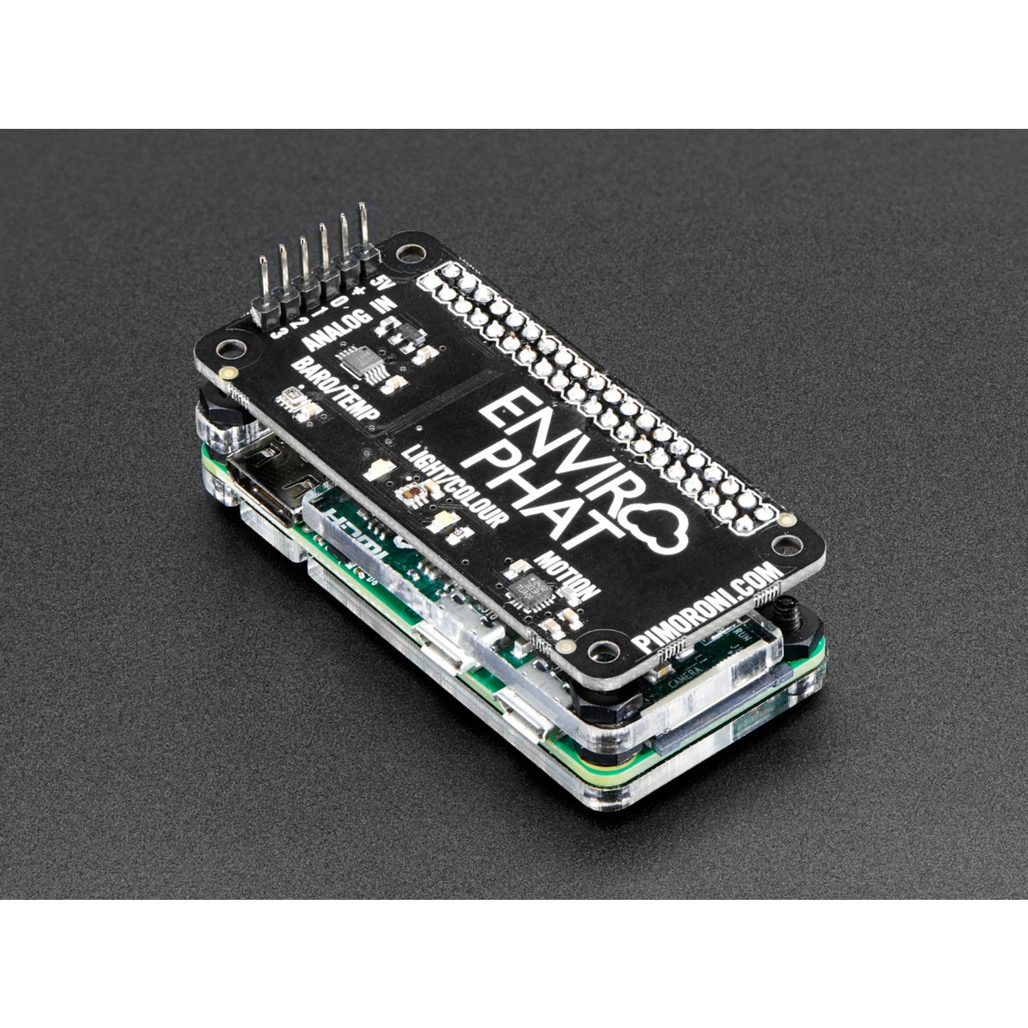 Pimoroni Enviro pHAT: All-in-One Sensor Pack for Raspberry Pi Zero