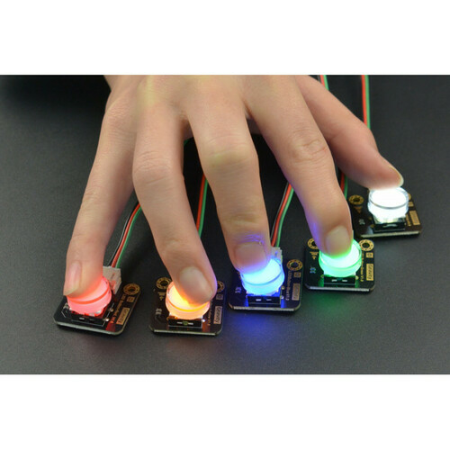 Gravity Digital LED-Illuminated Switch Button: 5-Pack Set