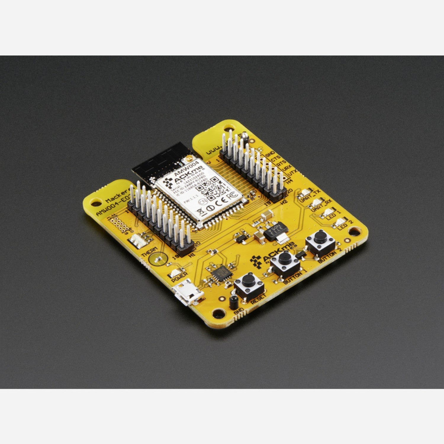 ACKme WiConnect WiFi Module - High - Performance Mackerel Evaluation Board for WiFi Connectivity Testing