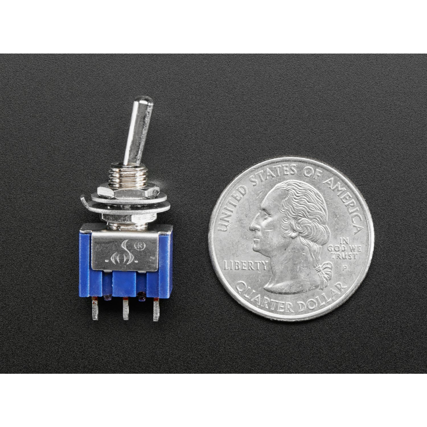 Small-sized Panel-mounted Single Pole Double Throw (SPDT) Toggle Switch for Various Projects