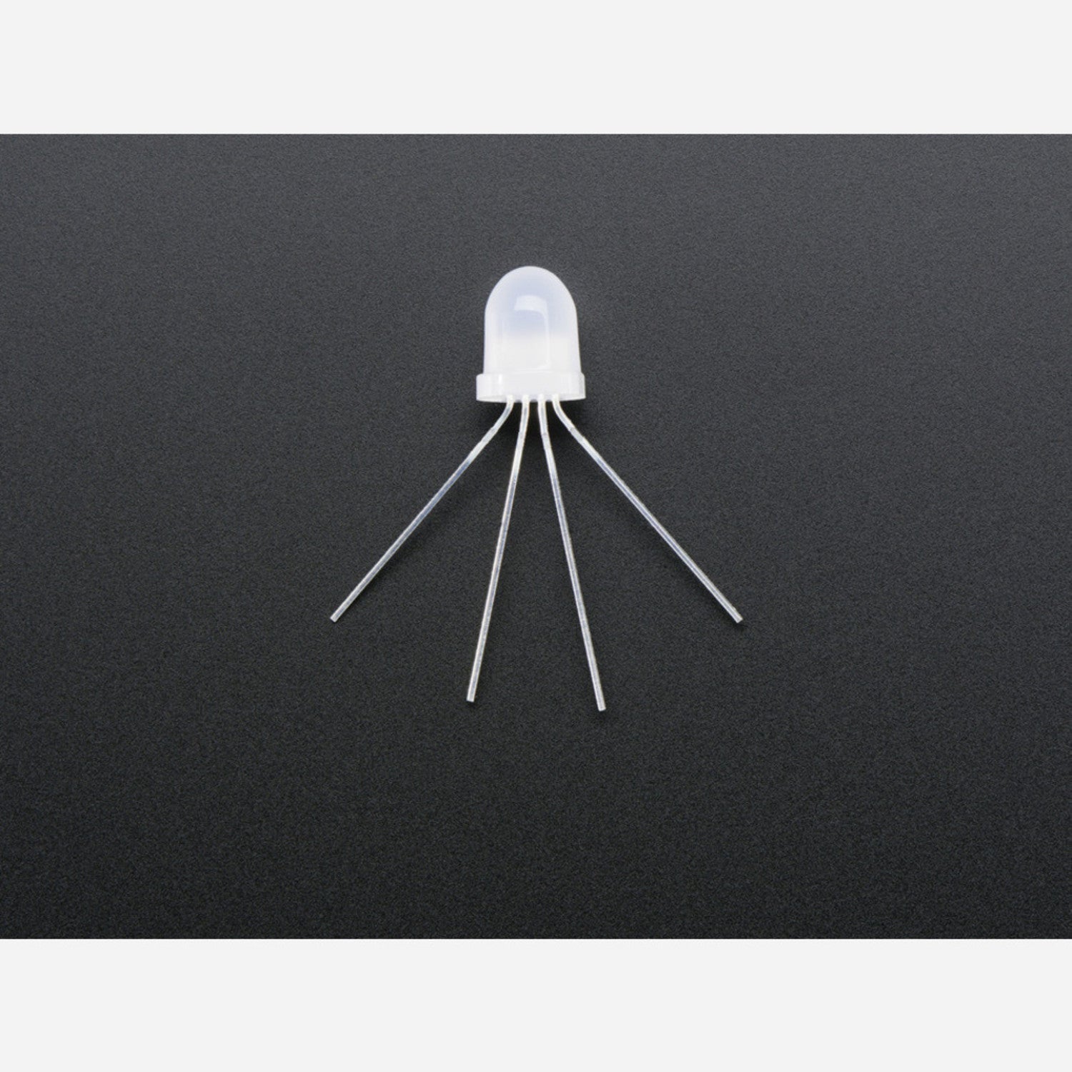 5-Pack of NeoPixel Diffused 8mm Through-Hole Light Emitting Diodes for Breadboard Projects