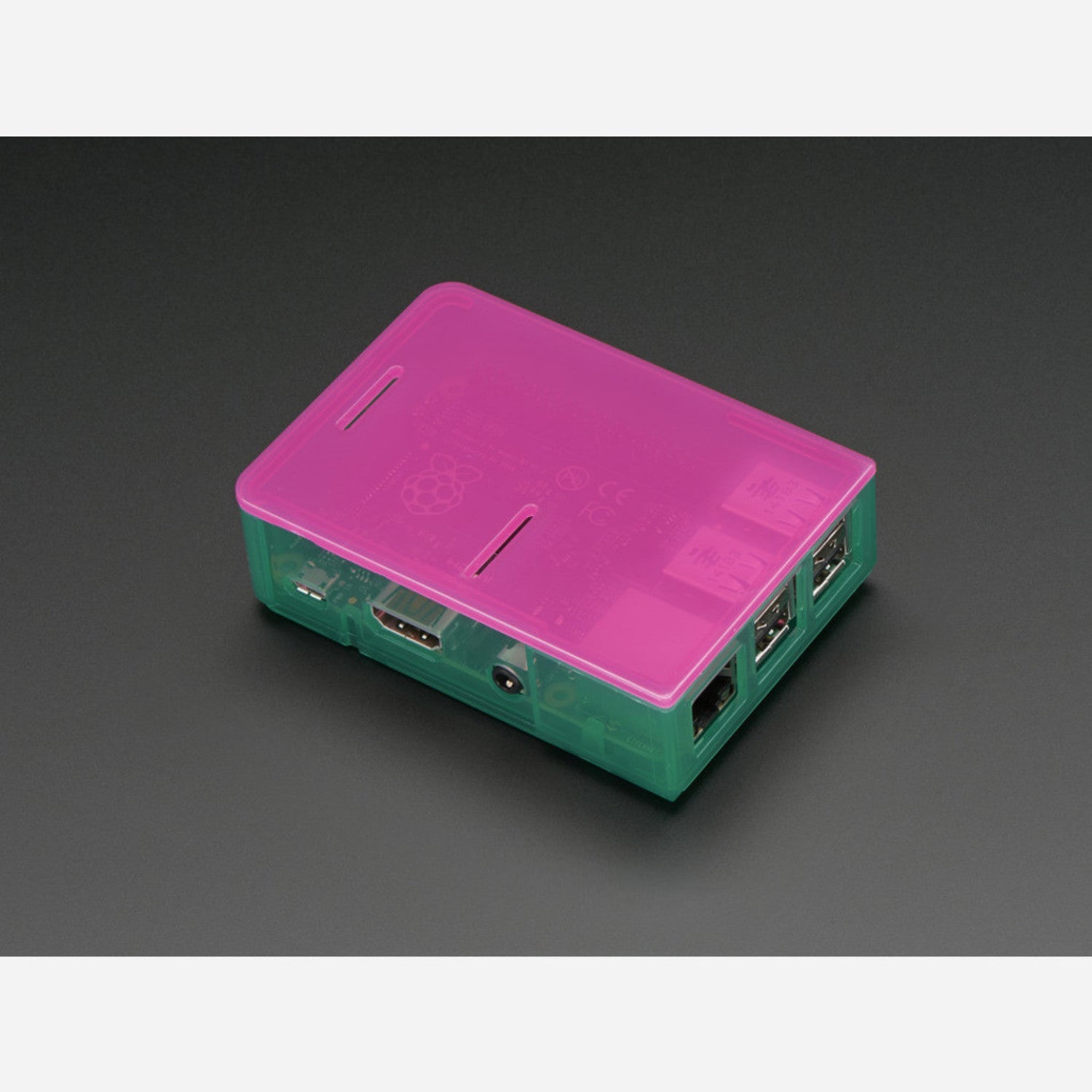Green Raspberry Pi Model B+ / Pi 2 / Pi 3 Enclosure Base - Colorful and Durable Case for Your Raspberry Pi