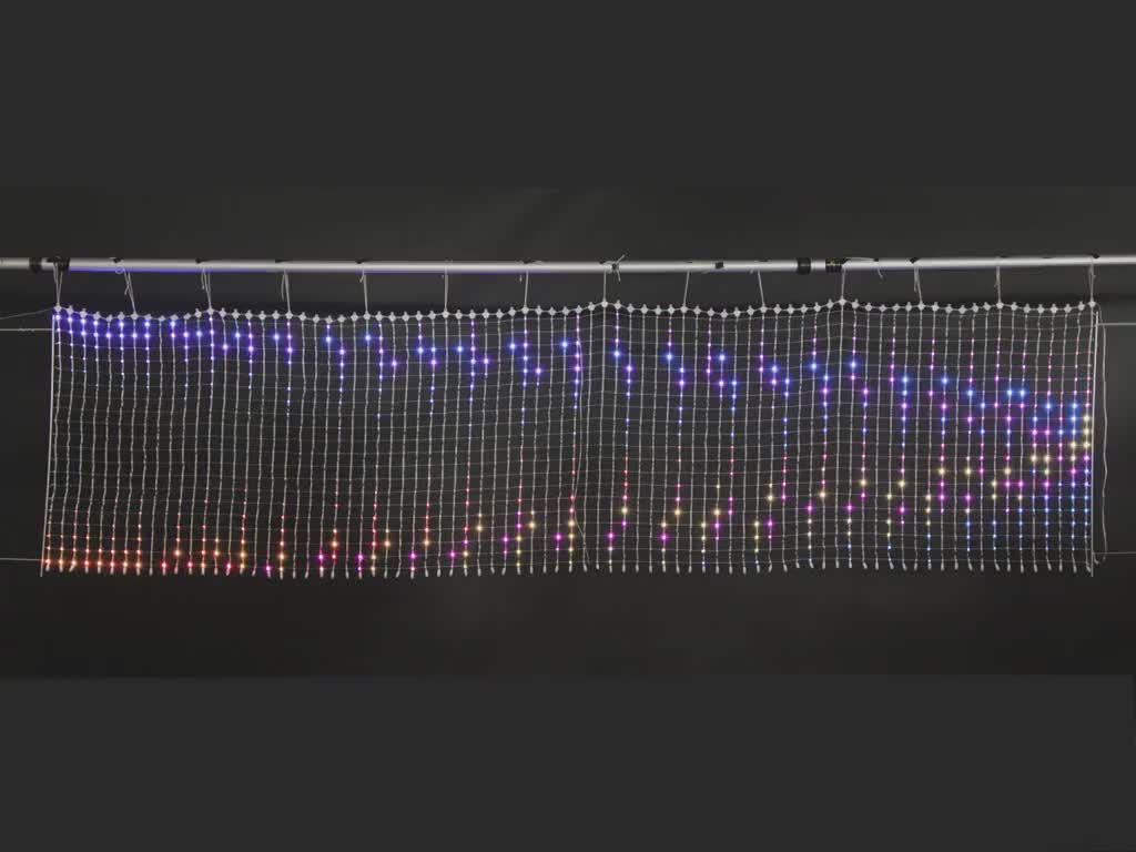 Outdoor NeoPixel LED Netting - 80x20 LEDs, 1x4 Meter Size for Large Displays