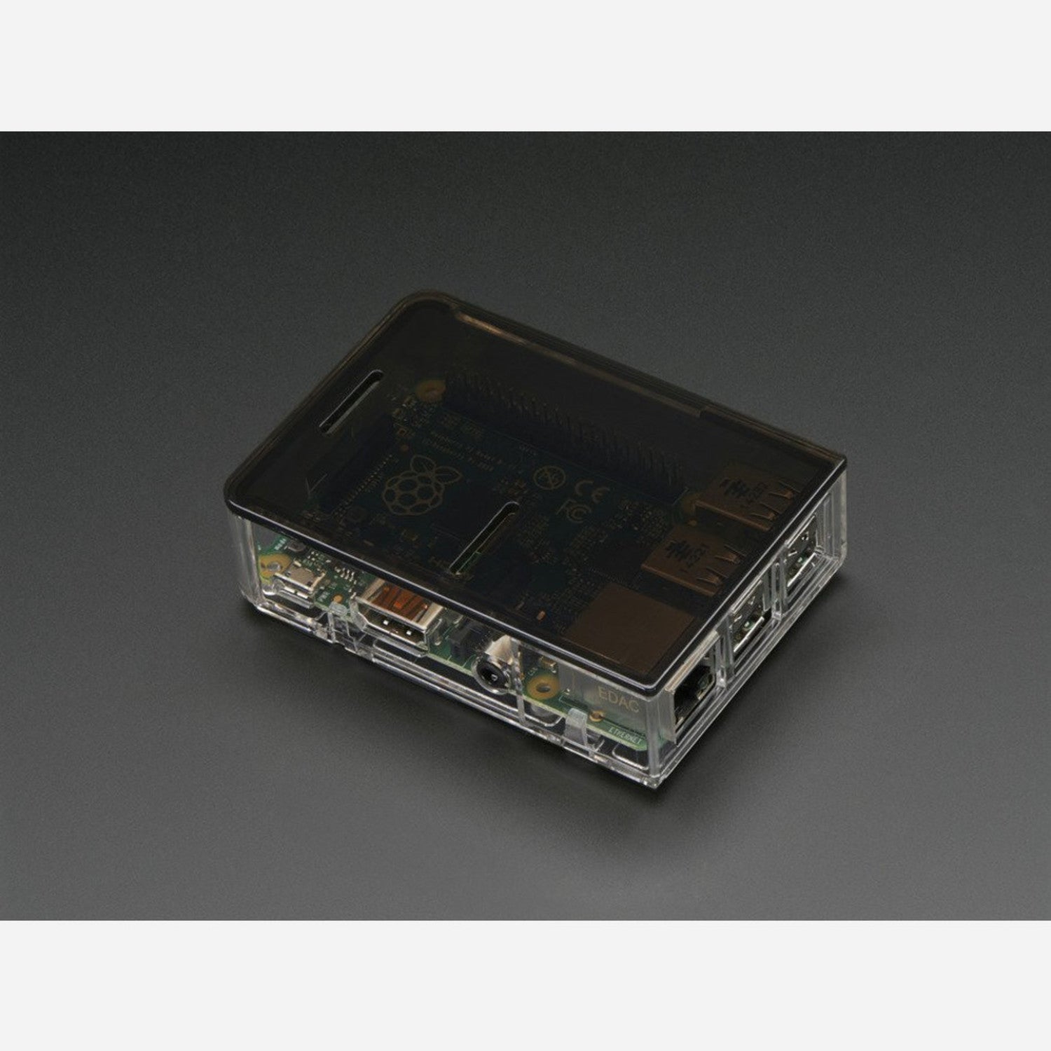 Transparent Base for Raspberry Pi Model B+, Pi 2, and Pi 3 Cases