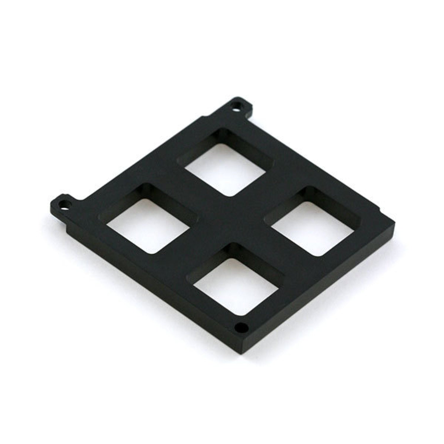 2x2 Button Pad Bottom Bezel - Custom Black Plastic Bezel for Silicon Rubber Pads