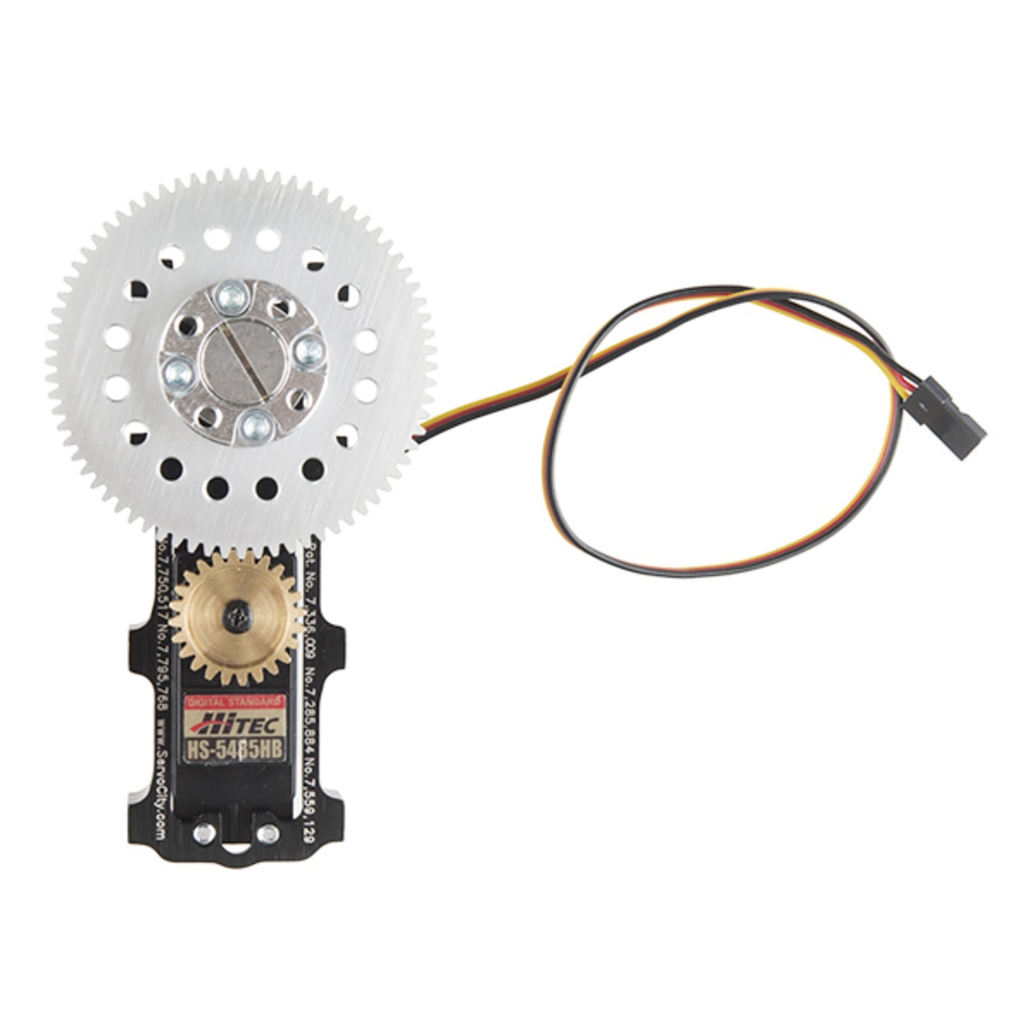 Standard Rotation Channel Mount Gearbox Kit with a 3.8:1 Gear Ratio for Robotics Applications