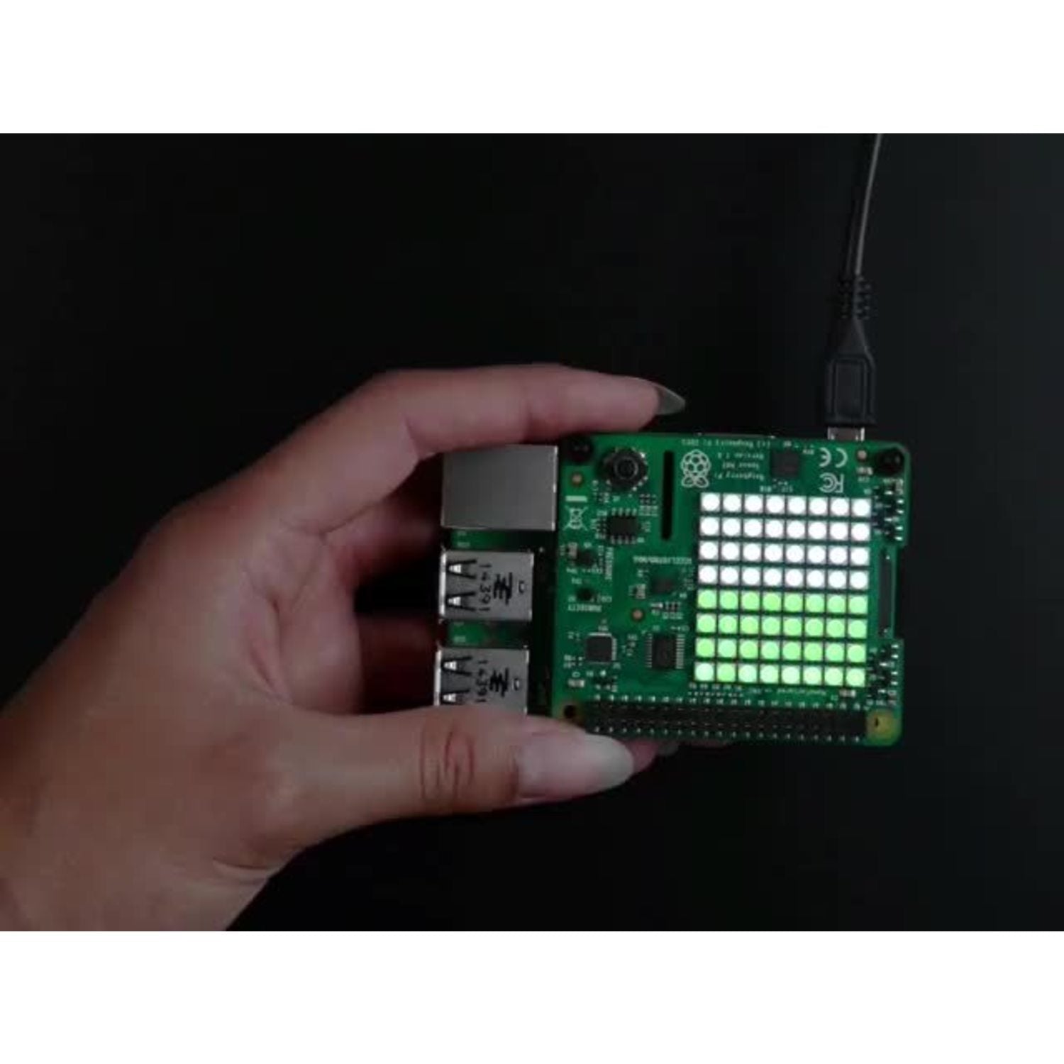 Pimoroni Unicorn pHAT - A 4x8 RGB LED Shield Accessory for Raspberry Pi Computers