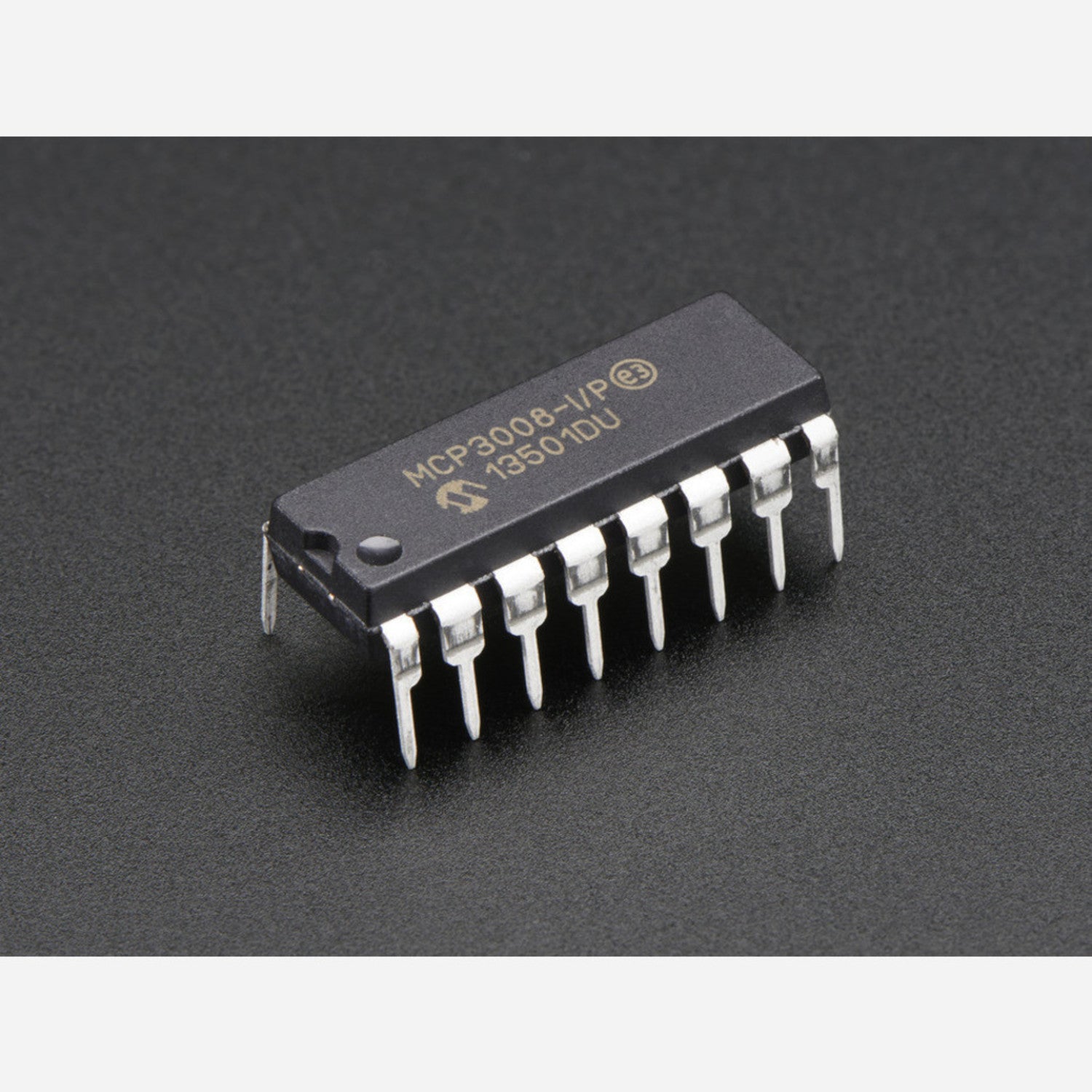 MCP3008 8-Channel 10-Bit Analog-to-Digital Converter with SPI Interface for Microcontroller and Microcomputer Projects