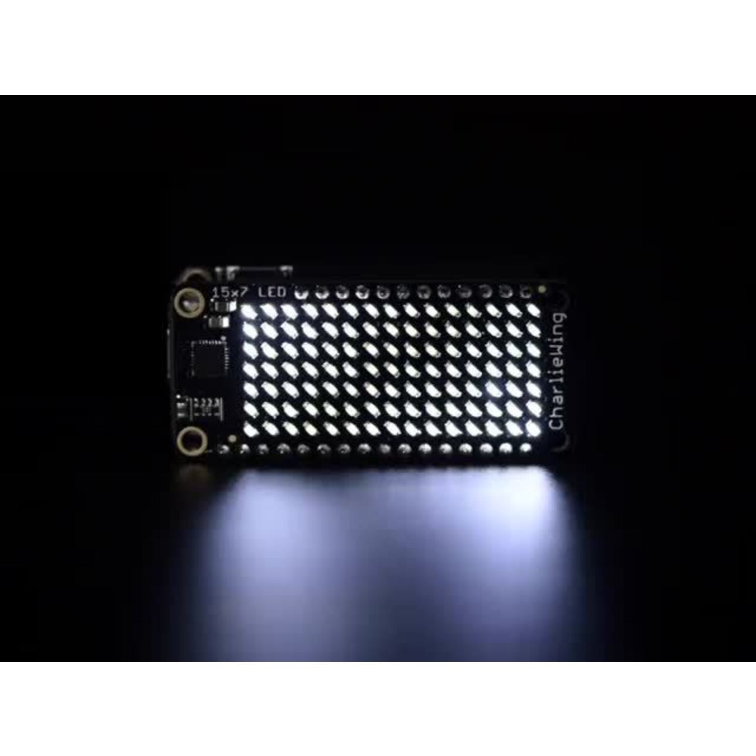 Adafruit 15x7 CharliePlexed LED Matrix Display FeatherWing Module with Warm White LEDs