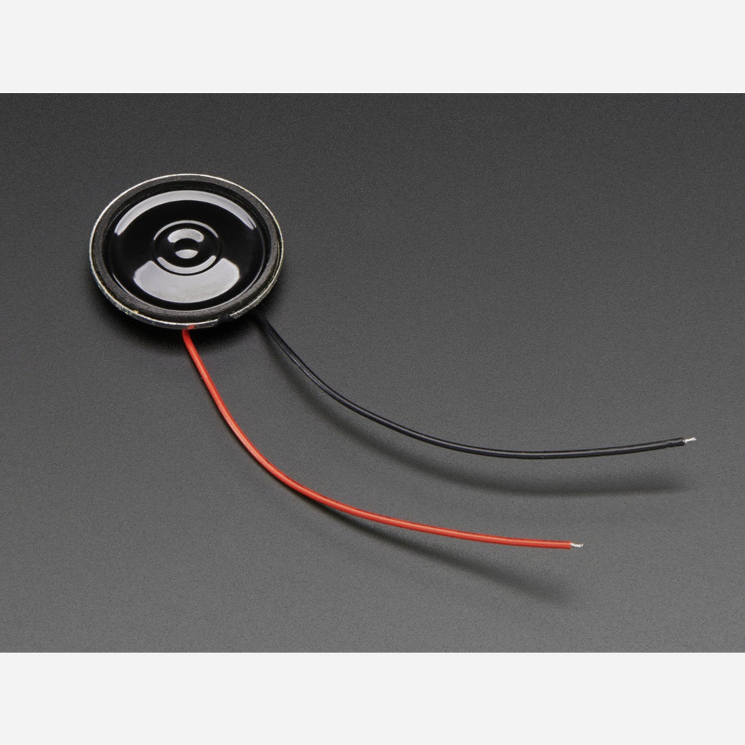 Miniature Metal Audio Speaker with Wires - 8 Ohm and 0.5W Power Capacity