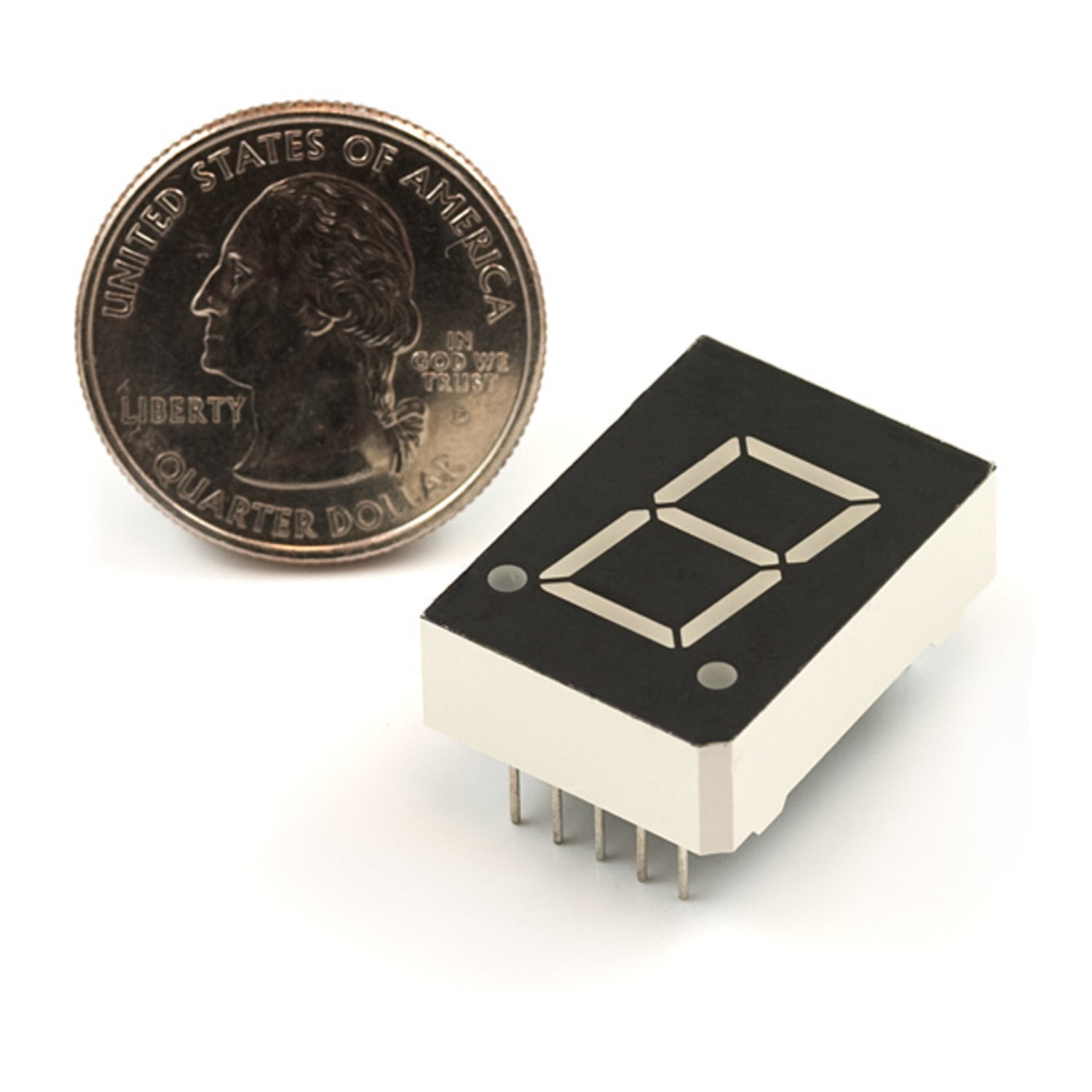 Blue LED 7-Segment Display with Common Anode and 0.6' Digit Height