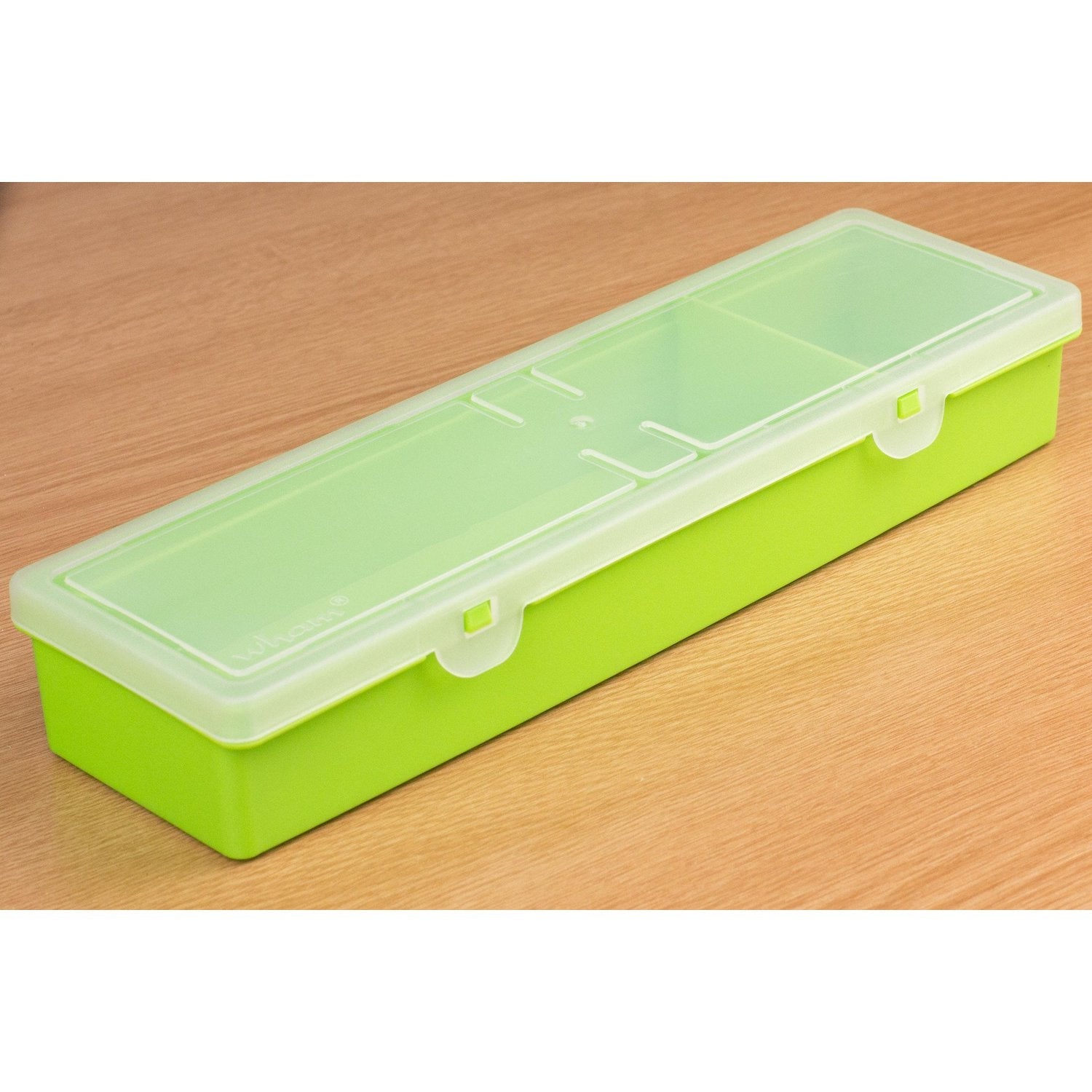 Graphite-colored 2-Compartment Component Storage Box for Raspberry Pi and Accessories